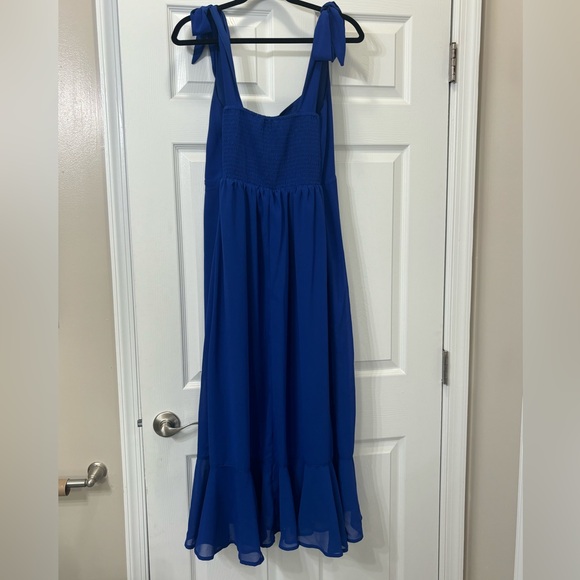 Lulu's Blue Midi Dress - Picture 8 of 9